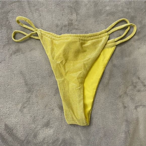 New! Montce brasil bikini bottom limon sparkle cheeky thong 24401 - Picture 8 of 11
